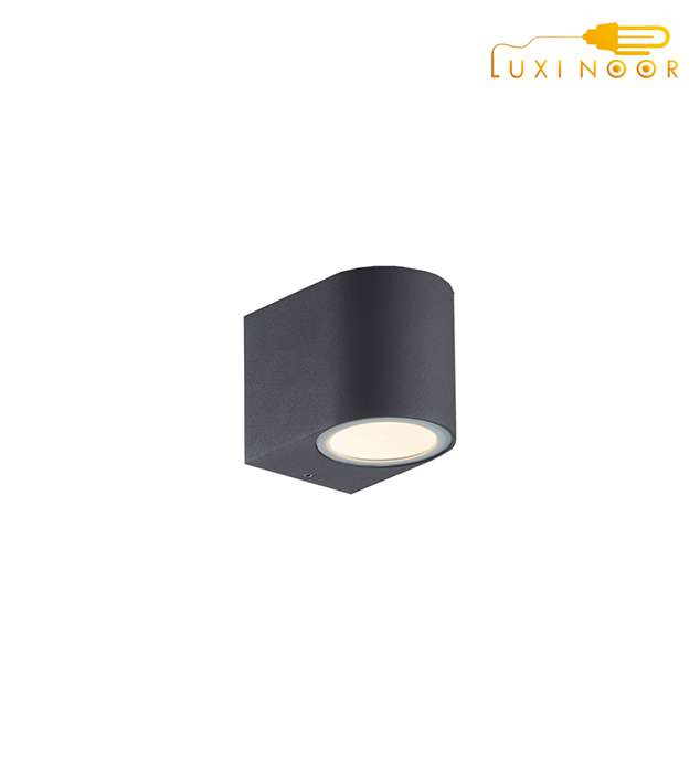چراغ دیواری دکوراتیو فانتزی یک طرفه فلزی سفید ضد آب لامپ خور SPN کد WL5012 