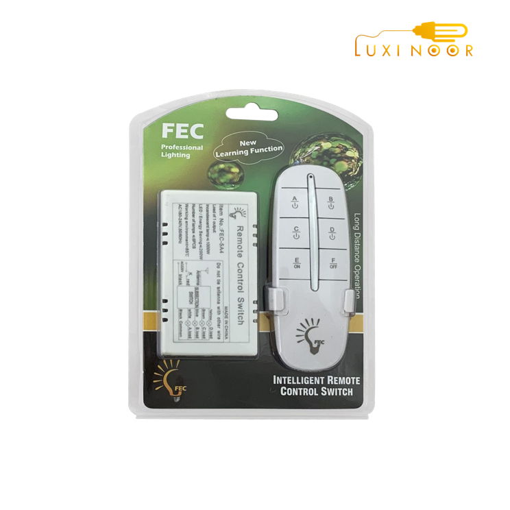 ریموت کنترل چهار کانال تک ریسیور FEC کد 5A4