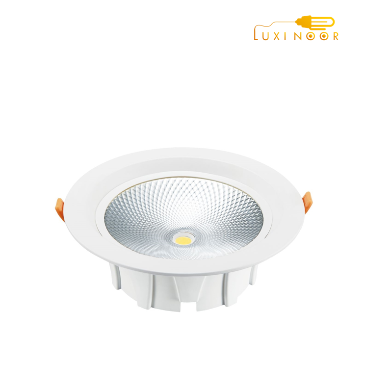 چراغ هالوژنی سقفی توکار گرد مدرن بزرگ سیلندری ارزان 20 وات نمانور کد C620