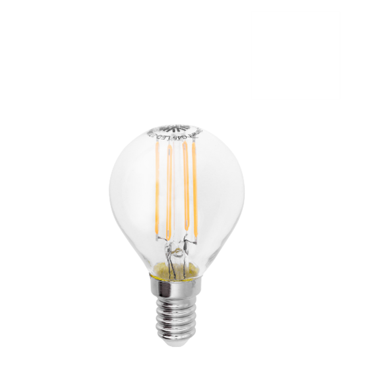 لامپ LED فوق کم مصرف حبابی لوستری 4.5 وات شعاع کد G45-F