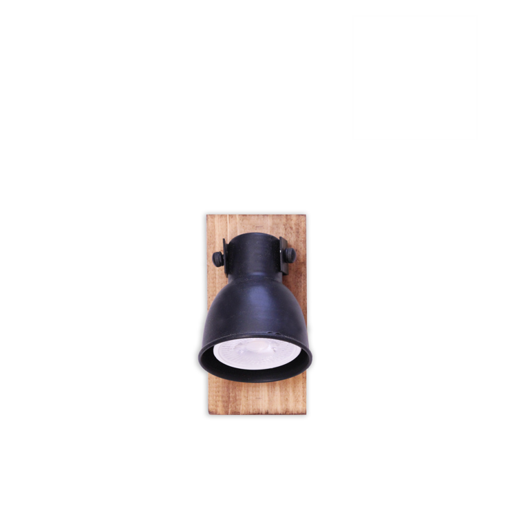 لامپ دیوارکوب دیواری پذیرایی سنتی بدنه مشکی چوبی یک شعله لامپ‌خور لوکسی نور کد W100/1