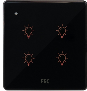 کلید WIFI چهار پل FEC کد SW04