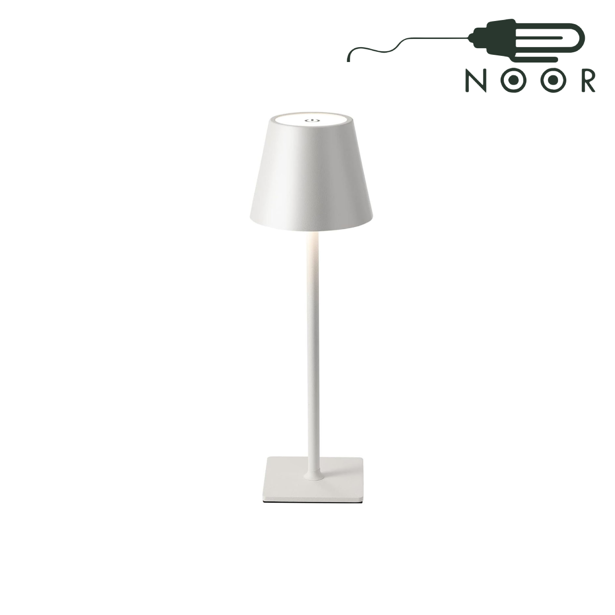 چراغ رومیزی شارژی اف ای سی مدل FEC-9210-5W سفید دیمردار 