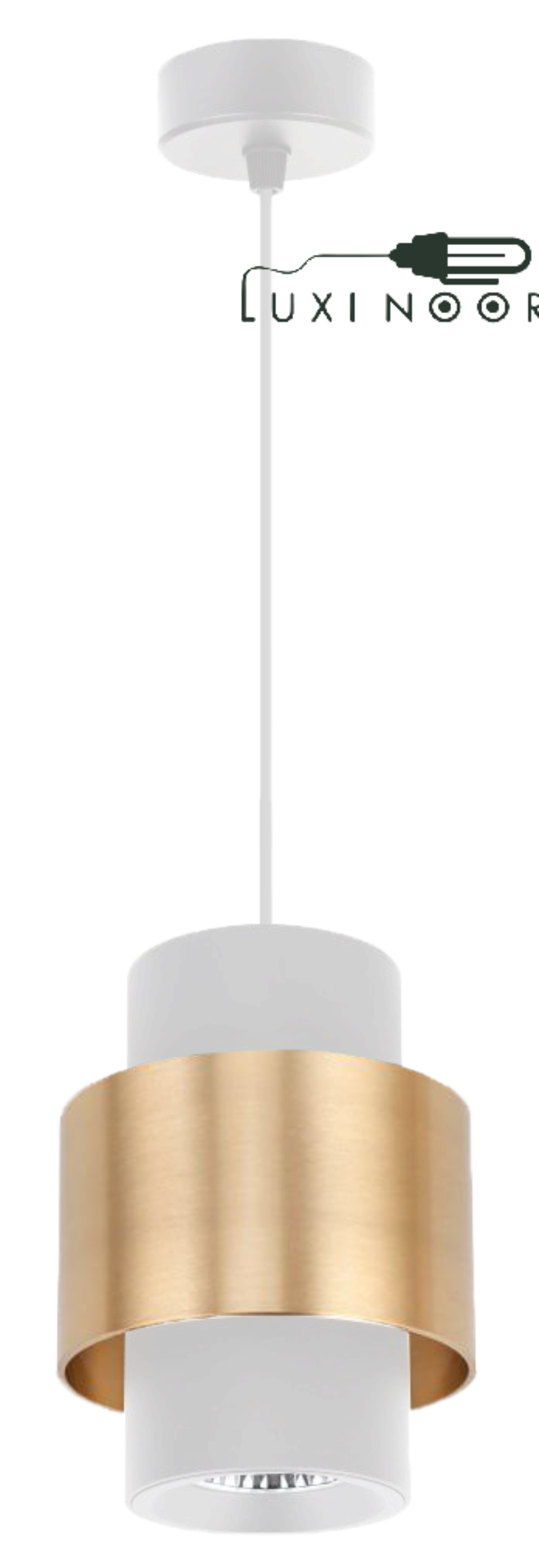 چراغ آویز COB/SMD اف ای سی طرح بتا سفید طلایی مدل FEC-H1822-22W 