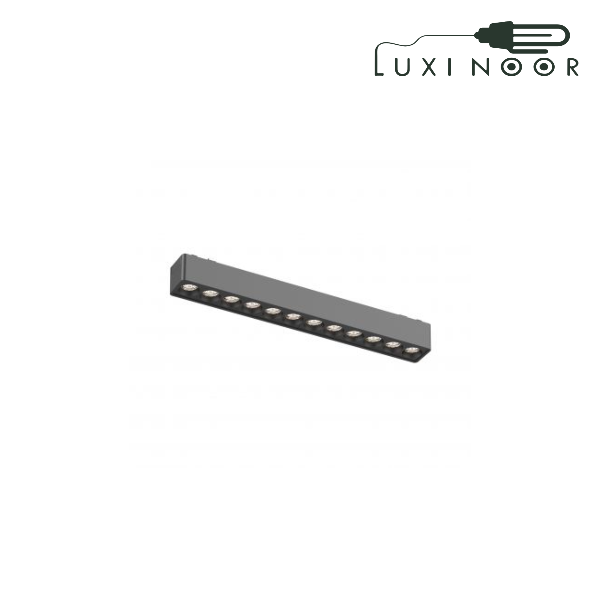 چراغ ریلی مگنتی خطی نقطه ای ثابت اسلیم 12وات شعاع OSRAM کد SH-MG-01