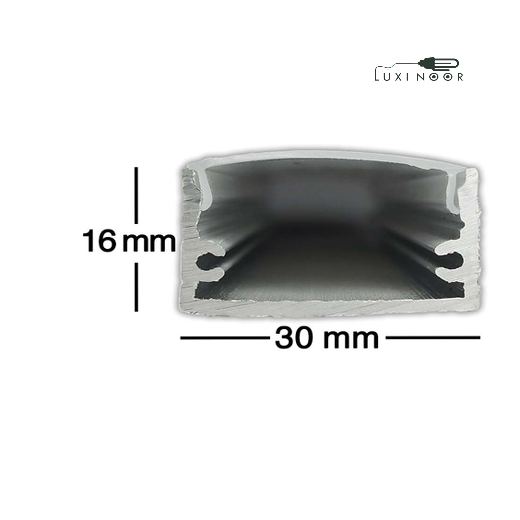 پروفیل چراغ خطی لاینر روکار توکار  دو لاین - کد 6
