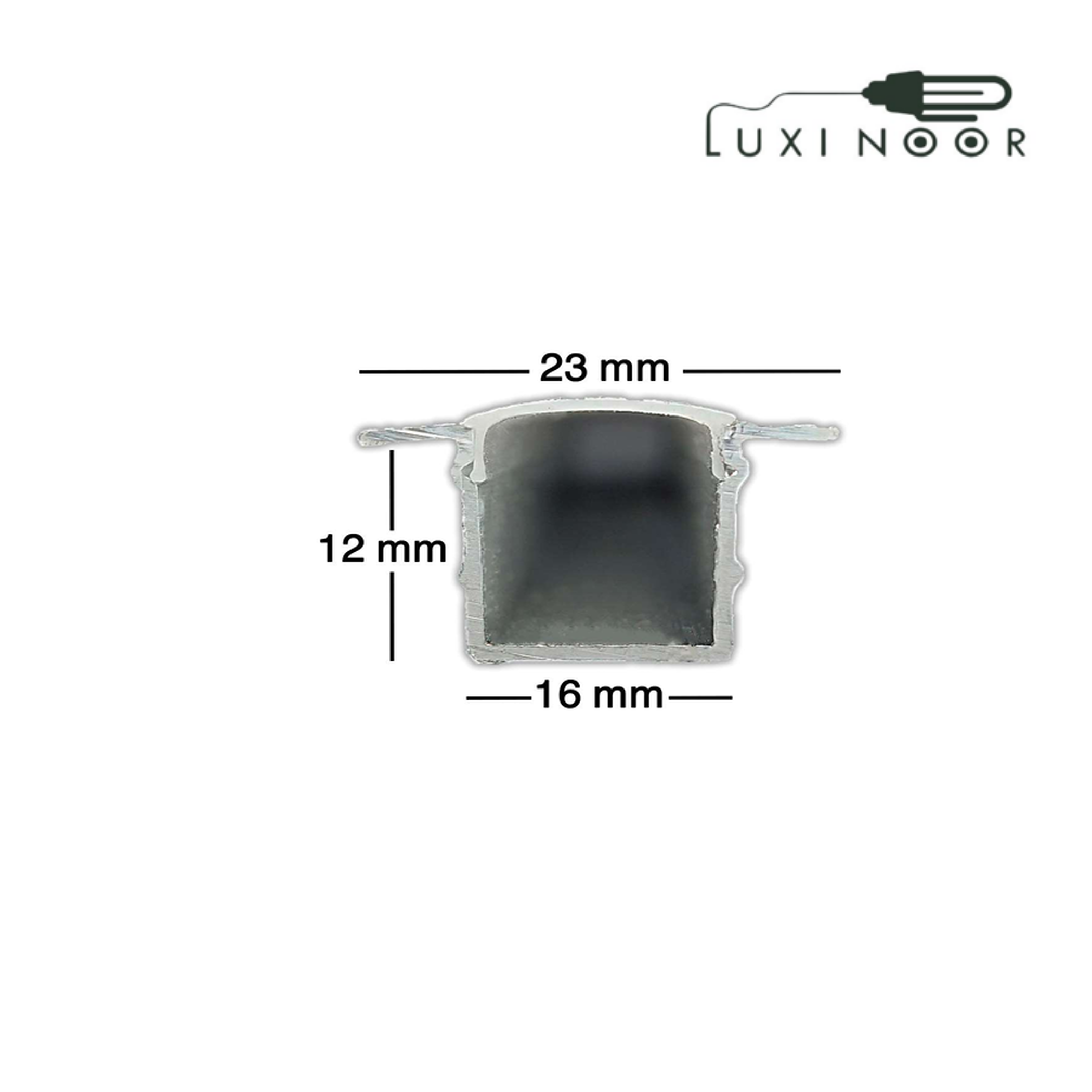 پروفیل چراغ خطی لاینر توکار کنافی 12 میل تک لاین- کد 3