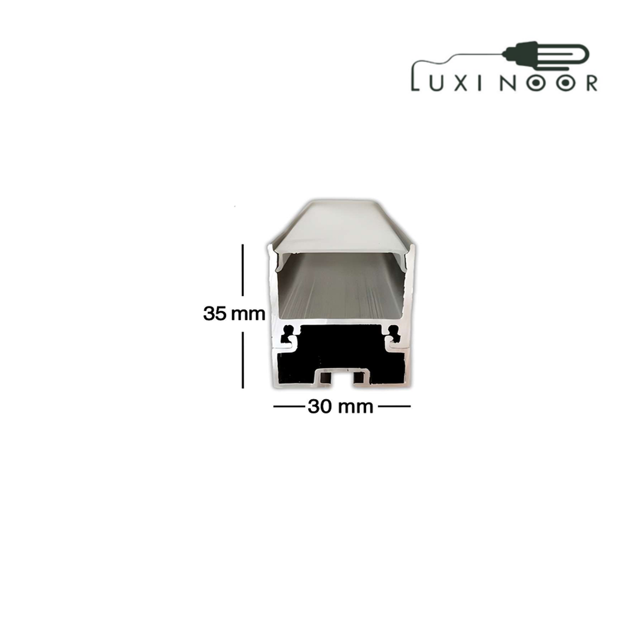 پروفیل چراغ خطی لاینر آویز روکار دو لاین - کد 7