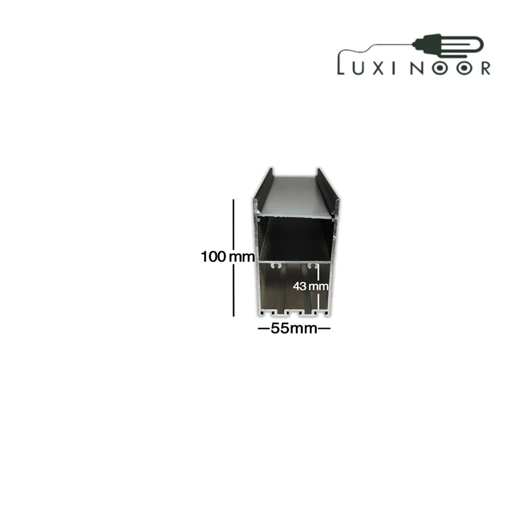 پروفیل چراغ خطی لاینر آویز روکار سه لاین - کد 12