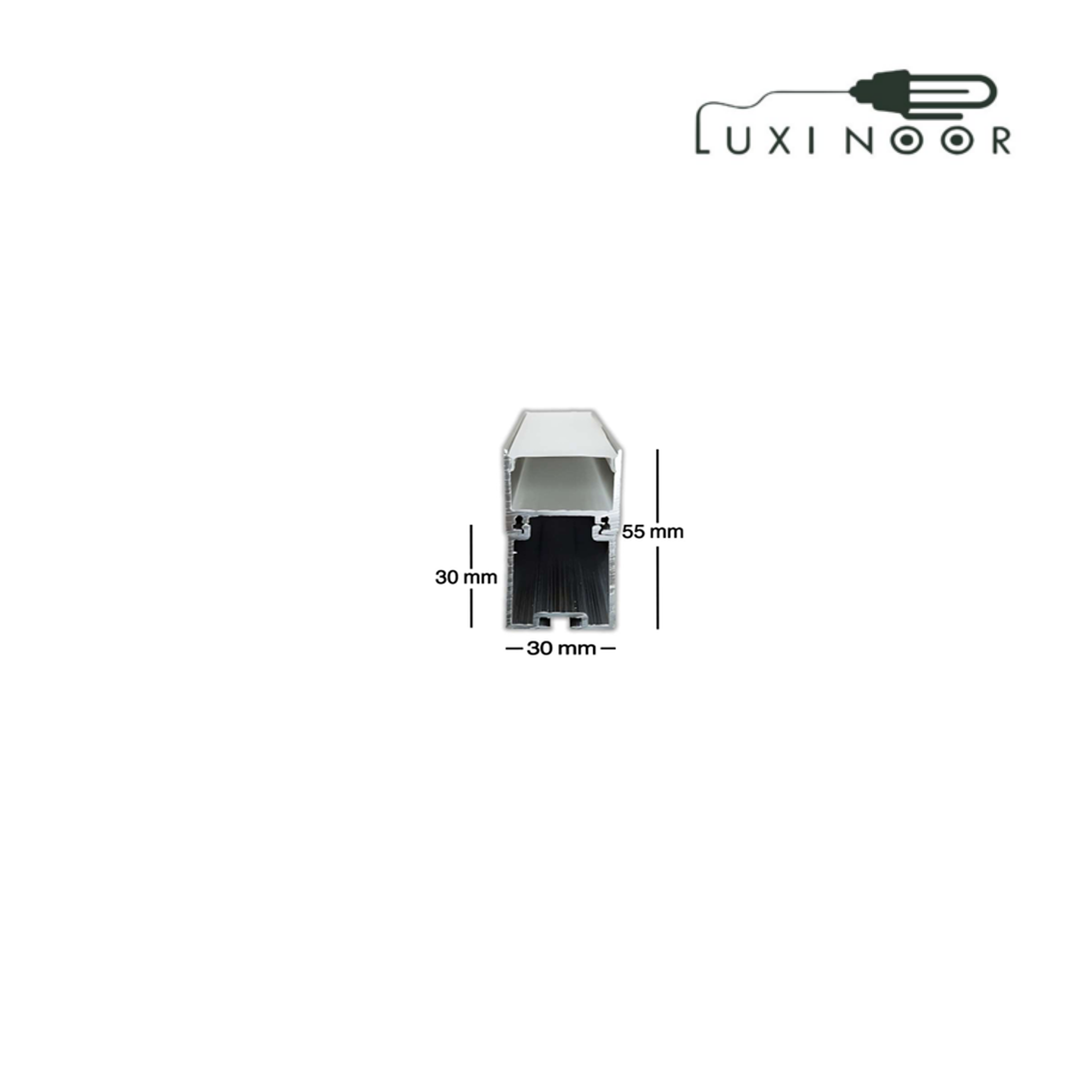 پروفیل چراغ خطی لاینر  آویز روکار دو لاین - کد 28