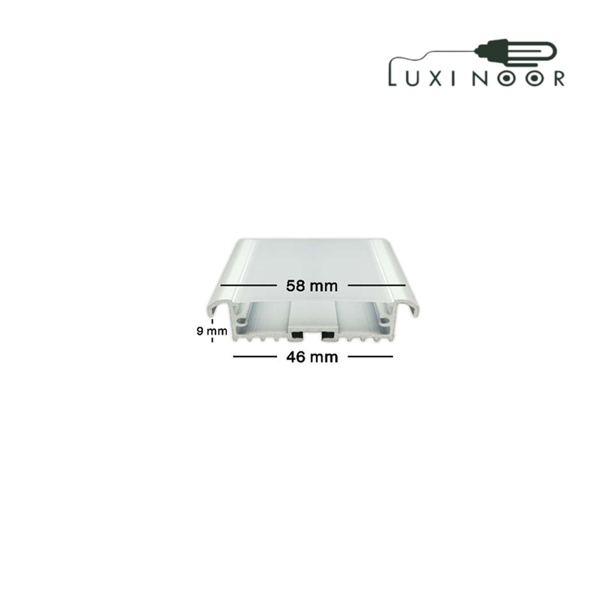  پروفیل چراغ خطی لاینر توکار کنافی 9 میل سه لاین - کد 73