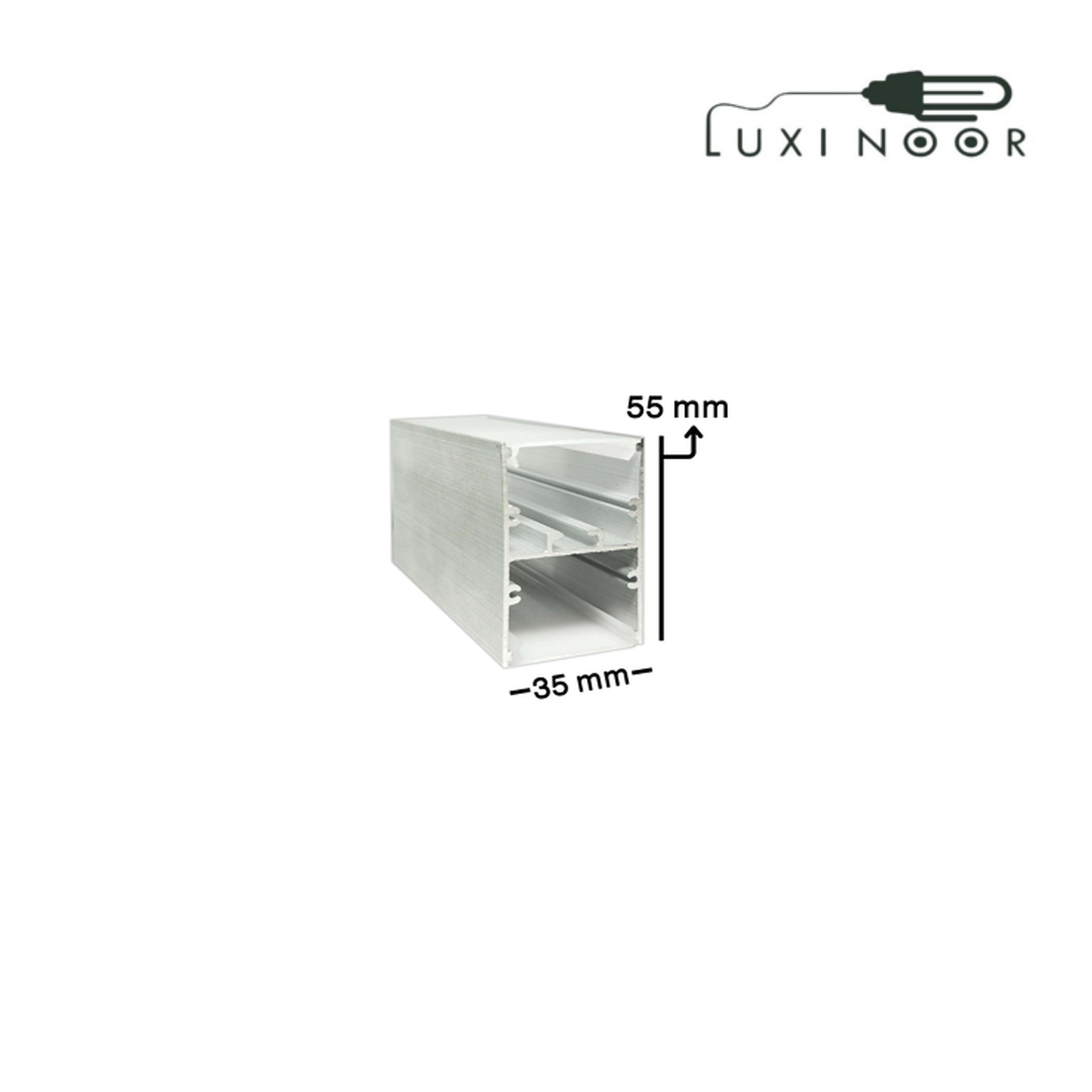 پروفیل چراغ خطی لاینر آویز دو طرف نور دو لاین- کد 87