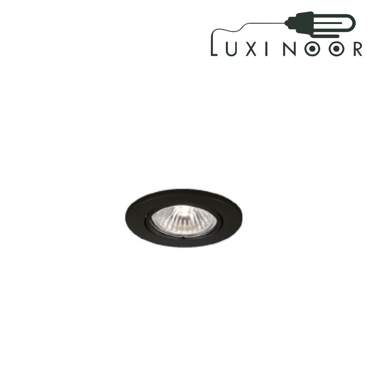 قاب فریم هالوزنی سقفی 7.5 سانتی متری توکار پلاستیکی گرد ثابت لوکس ارزان بدنه نقره‌ای شعاع کد YM215