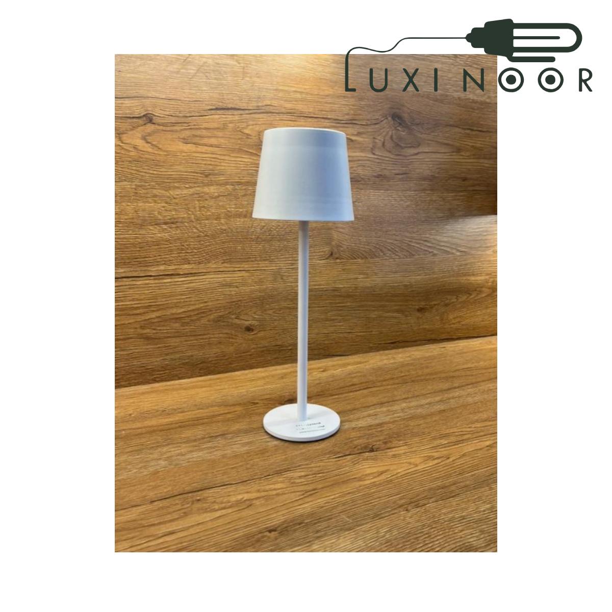 چراغ رومیزی شارژی اف ای سی مدل FEC-9210-5W سفید دیمردار 