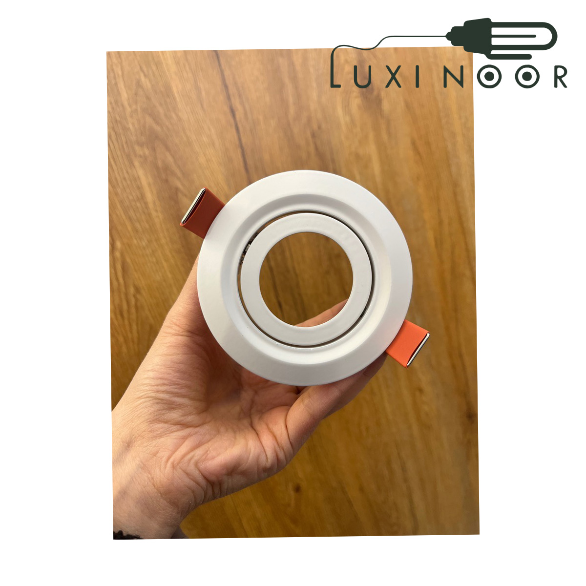 قاب هالوژن گرد متحرک فلزی 90BR