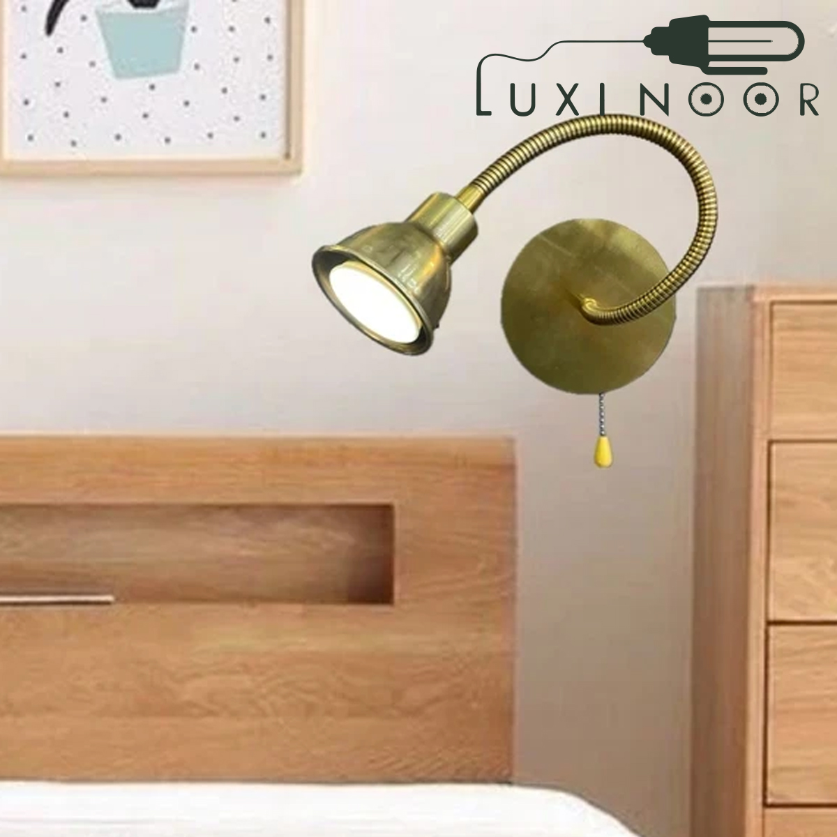 چراغ دیواری متحرک فنردار 