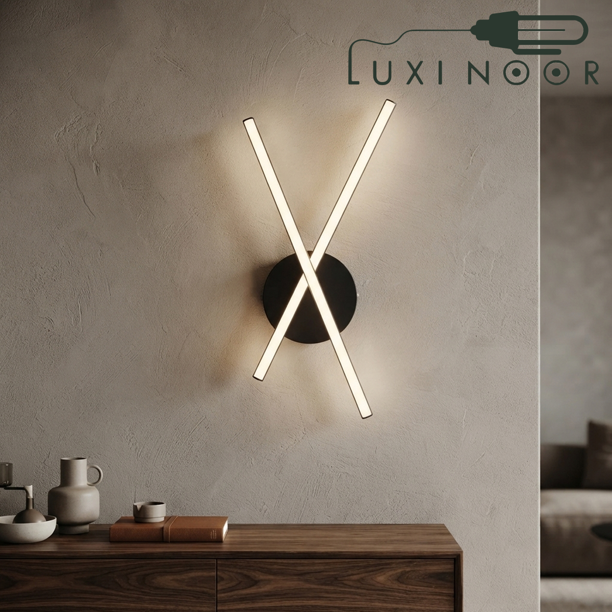 چراغ دیواری مدرن طرح x مدل W600