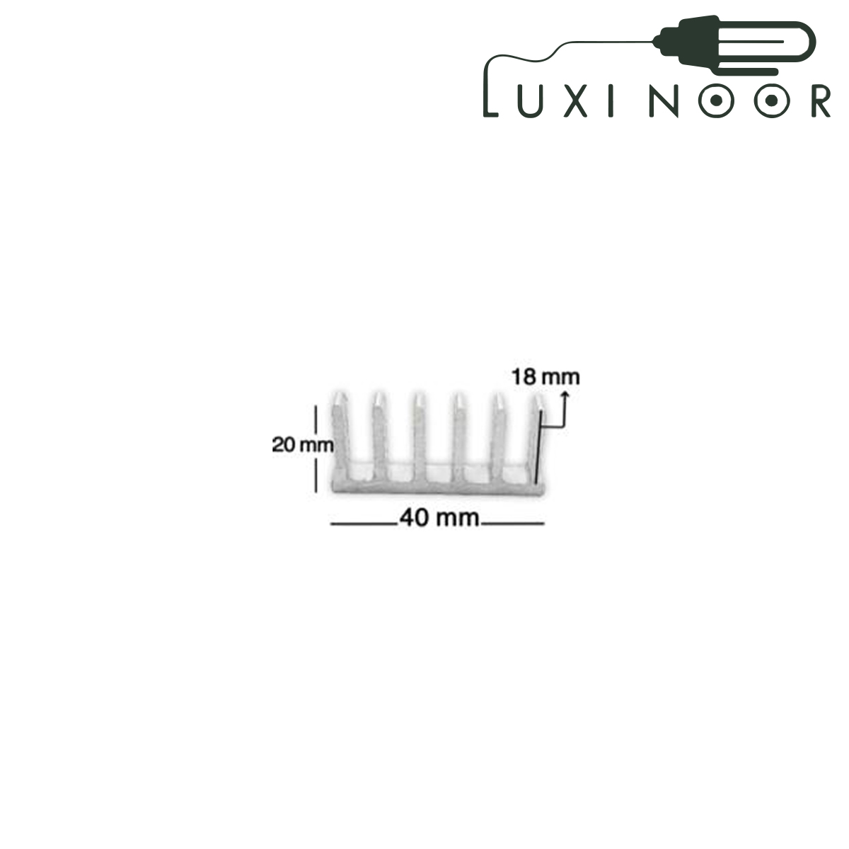 هیت سینک شانه ای ( بردی) 40 در 20 در 18 میلیمتر