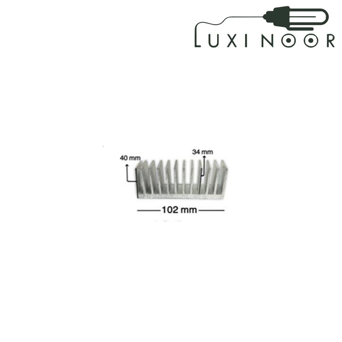 هیت سینک شانه ای 102 در 40 در 34 میلیمتر