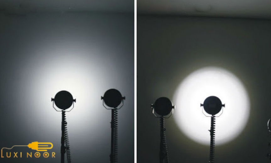 بررسی تفاوت های چراغ های  spot و چراغ های با زاویه تابش باز 