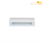 چراغ دیواری حیاطی ضد آب فلزی بدنه سفید و مشکی 4 وات FEC کد 3204