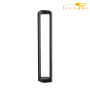 چراغ حیاطی مدرن فلزی بدنه طوسی ضد آب پایه بلند مدل اونیکس همراه با لامپ 12 وات SHOA کد 6403