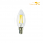 لامپ رشته‌ای ادیسونی کم مصرف شمعی کوچک لوستری 5 وات نمانور کد C35