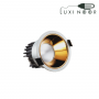 چراغ سقفی توکار COB اف ای سی مدل FEC-343-7W طلایی طرح تترا 