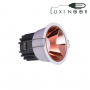 چراغ سقفی توکار COB اف ای سی مدل FEC-345-12W رزگلد طرح تترا 