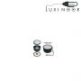 قاب سیلندری آلومینیومی ۱۰ در ۵ میلیمتر چراغ