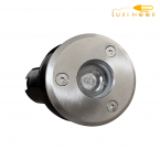 چراغ دفنی ضد آب کف حیاط گرد رنگی 3 وات اف ای سی کد LA1009
