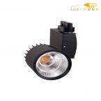 چراغ ریلی سقفی توکار فروشگاهی ویترینی مدرن پرنور گرد بدنه مشکی 35 وات SPN کد 5410
