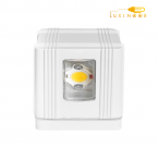 چراغ دیواری دکوراتیو تزئینی چهار طرفه فلزی سفید ضد آب 12 وات FEC کد 6164
