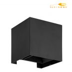 دیوارکوب دیواری دکوراتیو متحرک دو طرفه فلزی ضد آب 10 وات شعاع کد 803