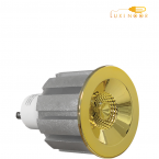 لامپ هالوژنی ال ای دی کم مصرف سقفی کلاسیک طلایی 220 ولت 7 وات اف ای سی کد 7W-G