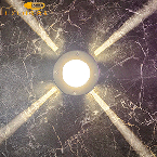 چراغ دیواری دکوراتیو چهار طرفه محوطه ویلا 10 وات SPN کد Star