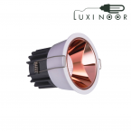 چراغ سقفی توکار COB اف ای سی مدل FEC-345-12W رزگلد طرح تترا 