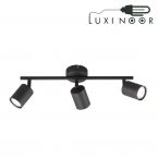 چراغ دیواری متحرک کد W103 مشکی LUXNOOR-W103/3 