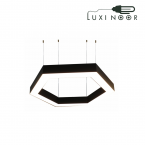 چراغ خطی لاینر آویز شش ضلعی اف ای سی مدل FEC-1M-L5050-120W RGB