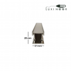 پروفیل چراغ خطی لاینر توکار دفنی تک لاین - کد 8