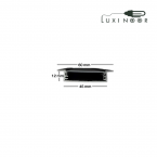 پروفیل چراغ خطی لاینر توکار کنافی 12 میل سه لاین - کد 25