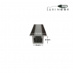 پروفیل چراغ خطی لاینر توکار تک لاین - کد 42