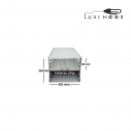 پروفیل چراغ خطی لاینر آویز رو طرف نور سه لاین - کد 46