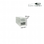 پروفیل چراغ خطی لاینر آویز دو طرف نور دو لاین- کد 87