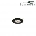 قاب فریم هالوزنی سقفی 7.5 سانتی متری توکار پلاستیکی گرد ثابت لوکس ارزان بدنه نقره‌ای شعاع کد YM215