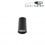 چراغ سقفی روکار استوانه 6 سانتی مشکی