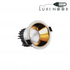 چراغ سقفی توکار COB اف ای سی مدل FEC-345-12W طلایی طرح تترا