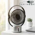 پنکه رومیزی شارژی پرتابل چراغ دار شعاع مدل SH-L2819 