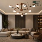 لوستر مدرن برنز مدل P305/9