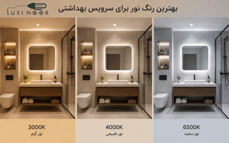 بهترین رنگ نور برای سرویس بهداشتی چیست؟